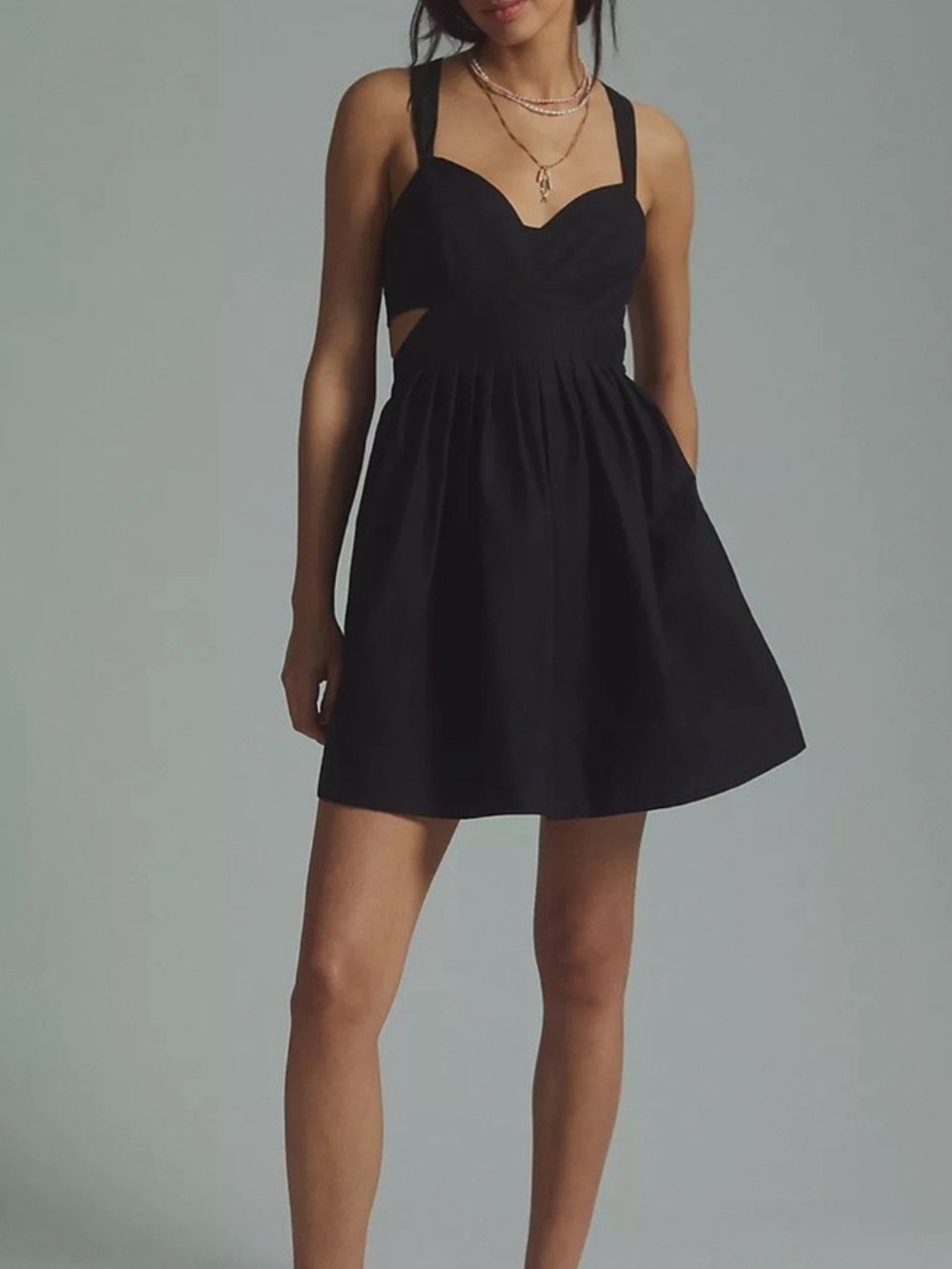 Maeve my Anthropologie Bow Back Mini Dress size 10